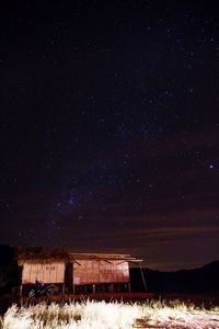 Scenic view of star field at night