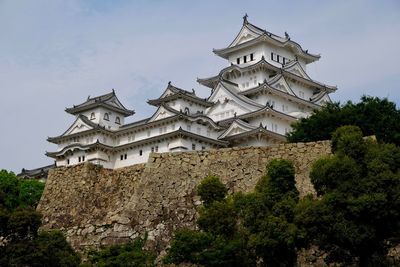 Low view of himejji castle