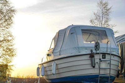 Boat against sky