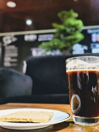 Close-up of drink on table