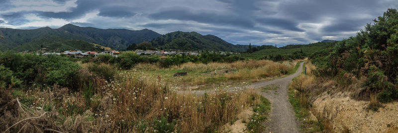 Panoramic view of landscape against sky