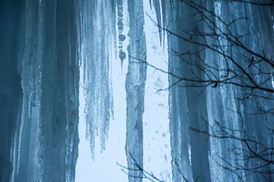 Scenic view of frozen sea against sky