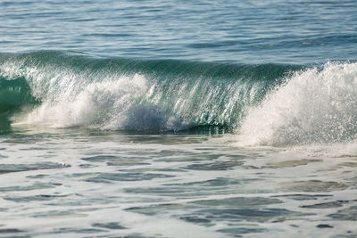 Water splashing in sea