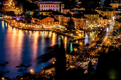 City street at night