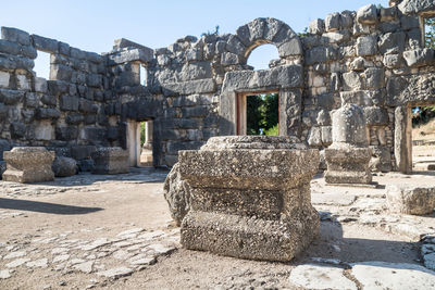 View of old ruins