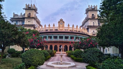 View of british empire india building in gwalior city