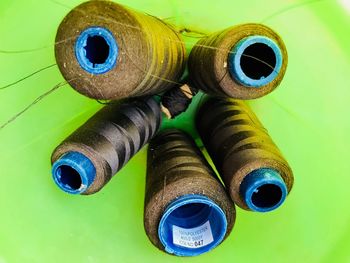 Close-up of multi colored pencils