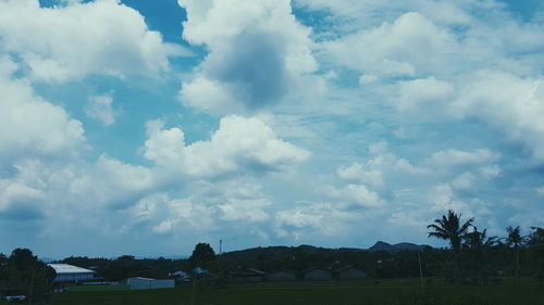 Panoramic view of landscape against sky