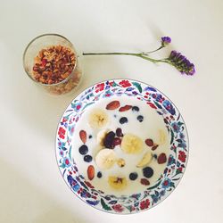 Directly above shot of served in plate