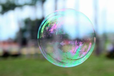 Close-up of bubbles