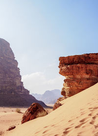 View of rock formations