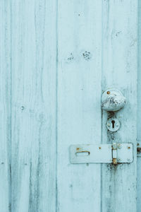 Close-up of closed door