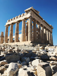 Exterior of temple against sky