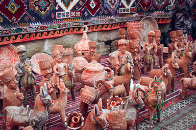 Full frame shot of market stall