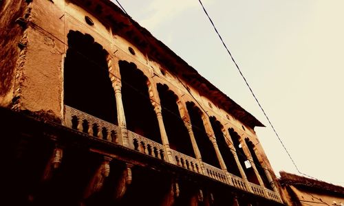 Low angle view of building against sky