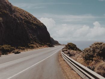 Road passing through landscape