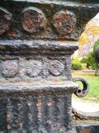 Close-up of rusty metal