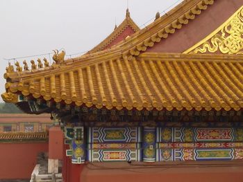 Low angle view of temple