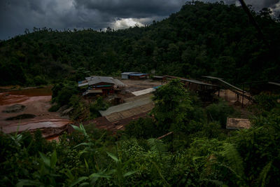 Built structure with trees in background