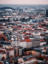 High angle view of cityscape