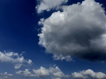 Low angle view of clouds in sky