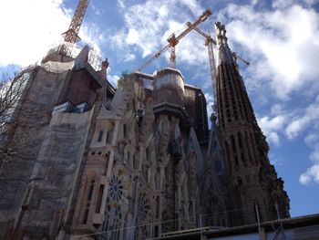 Low angle view of church against sky