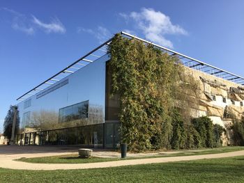 Low angle view of building against sky