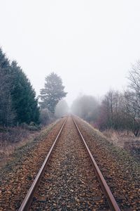 Surface level of railroad track