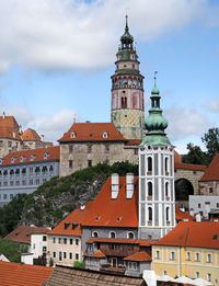 View of buildings against sky in city