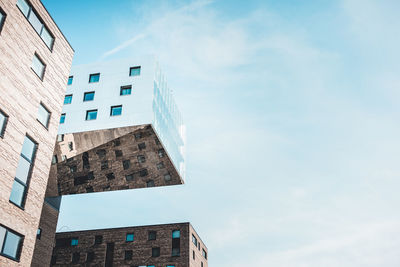 Low angle view of buildings against sky