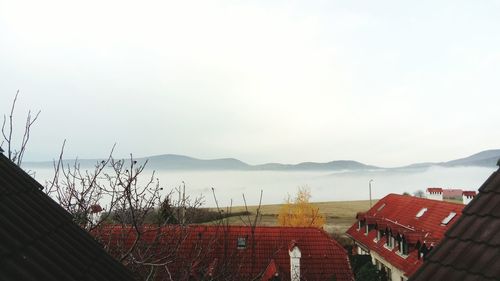 Panoramic view of buildings against sky