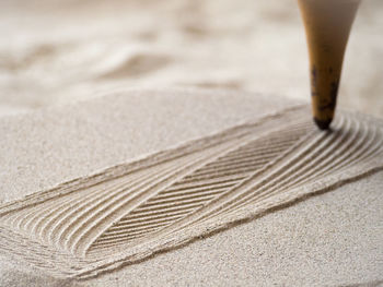 High angle view of paper on table