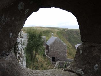 Low angle view of old ruins