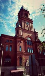 Low angle view of building against sky