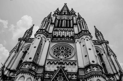 Low angle view of church against sky