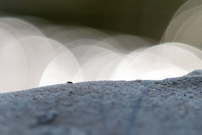 Close-up of water flowing through rocks