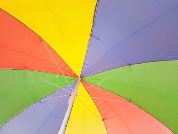Under the colorful umbrella