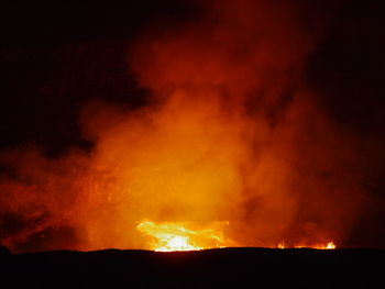 Scenic view of bonfire