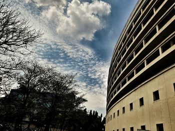 Low angle view of building against sky