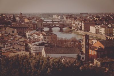 High angle view of cityscape