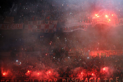 Firework display in tribuna ay night