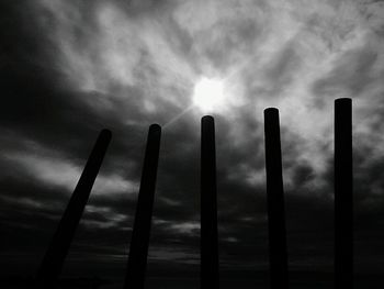 Low angle view of cloudy sky