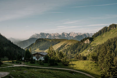 Scenic view of landscape against sky