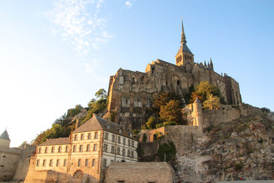 Sunset at mont-saint michel