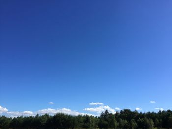 Scenic view of landscape against clear blue sky