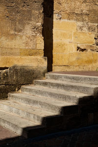 Stone wall of old building