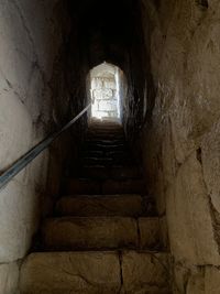 Low angle view of staircase in building