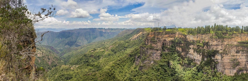 Panoramic view of landscape against sky