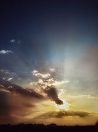 Scenic view of sky during sunset