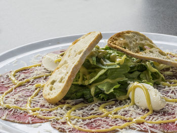 Close-up of food on plate